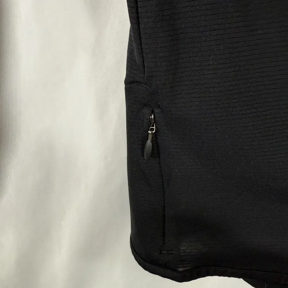 Under Armour Run Jacket Women's Medium Black 1/4 Zip Long Sleeve Pullover
